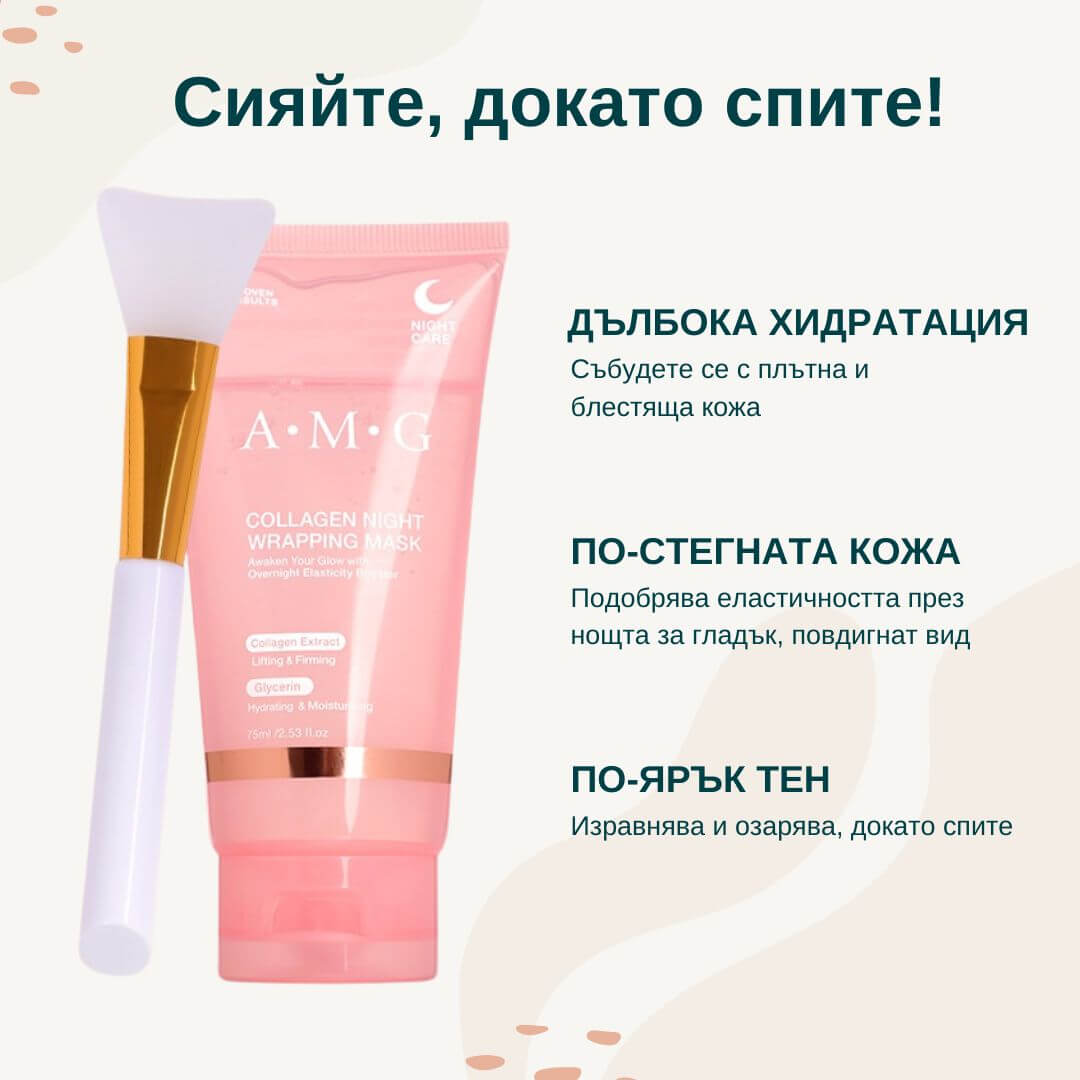 GlowPeel™ Колагенова Нощна Маска